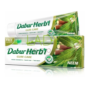 Зубная паста Ним + зубная щетка / Toothpaste Neem Dabur 150 гр