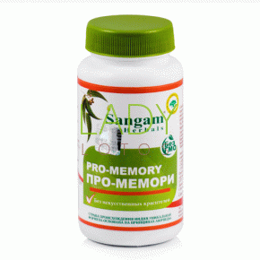 Про-Мемори Сангам Хербалс - для мозга и памяти / Pro-Memory Sangam Herbals 60 табл
