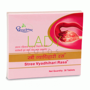 Стри Вьядхихари Раса Дхутапапешвар - для репродуктивной системы / Stree Vyadhihari Rasa Dhootapapeshwar 30 табл