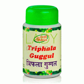 Трифала Гуггулу Шри Ганга - для очищения организма / Triphala Guggulu Shri Ganga 50 гр