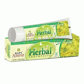 Травяная зубная паста с фенхелем / Herbal Tooth Paste Fennel Flavour Baps Amrut 150 гр