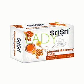 Мыло Миндаль и Мед Шри Шри / Almond Honey Soap Sri Sri 100 гр