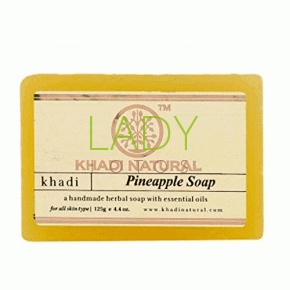 Мыло ручной работы Ананас Кхади / Pineapple Soap Khadi 125 гр