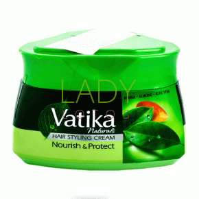 Крем для волос Хна Миндаль Алоэ Вера / Nourish Protect Hair Cream Dabur Vatika 140 мл