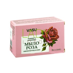 Мыло c экстрактом Розы Васу / Rose Soap Vasu 75 гр