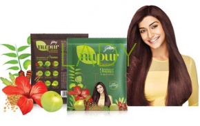 Натуральная хна для волос Нупур 9 трав Nupur Mehandi 9 Herbs 55 гр