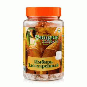 Имбирь засахаренный Сангам хербалс / Candied Ginger Sangam Herbals 100 гр