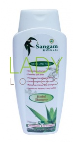 Травяной шампунь для волос "Ним и Тулси" (Сангам Хербалс Sangam Herbals) 200 мл.
