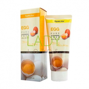 Пенка для умывания на основе яичного экстракта, Farm Stay Egg Pure Cleansing Foam, 180 мл.