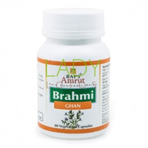 Брахми Гхан Бапс Амрут - для мозга и памяти / Brahmi Ghan 500 мг Baps Amrut 60 кап