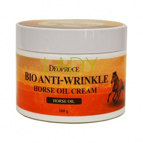 Крем против морщин с лошадиным жиром Deorpoce (Bio anti-wrinkle horse cream) 100 гр