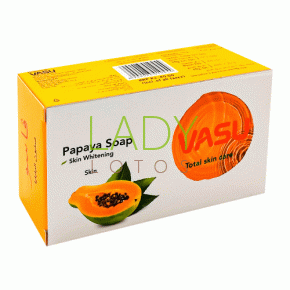 Мыло Папайя отбеливающее Васу / Papaya Soap Vasu 125 гр