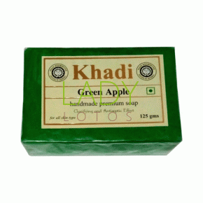 Мыло ручной работы Зеленое яблоко Кхади / Green Apple Handmade Khadi 125 гр