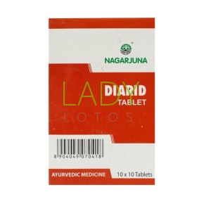 Диарид Нагарджуна - для лечения сахарного диабета / Diarid Nagarjuna 100 табл