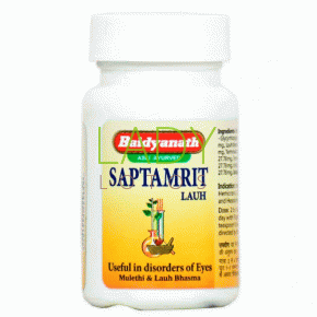 Саптамрита Лаух - от глазных заболеваний / Saptamrit Lauh Baidyanath 40 табл