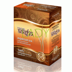 Индийская Хна cтерилизованная витаминизированная / Aasha Herbals 80 гр